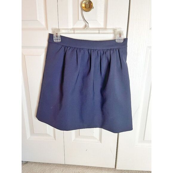 J. Crew Dresses & Skirts - J. Crew Crepe Box Pleated A Line Fully Lined Mini Skirt